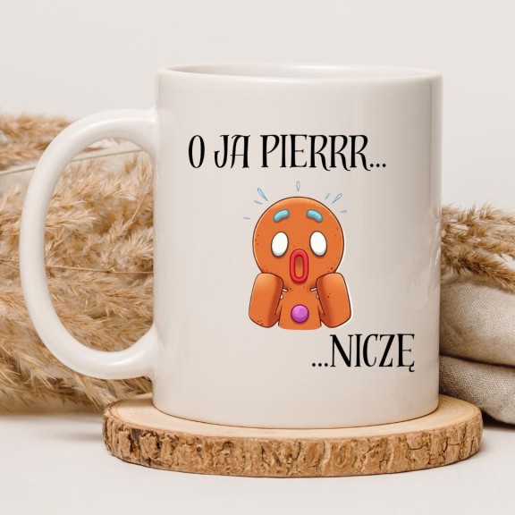 Kubek O ja pierrr niczę – śmieszny kubek świąteczny z piernikiem