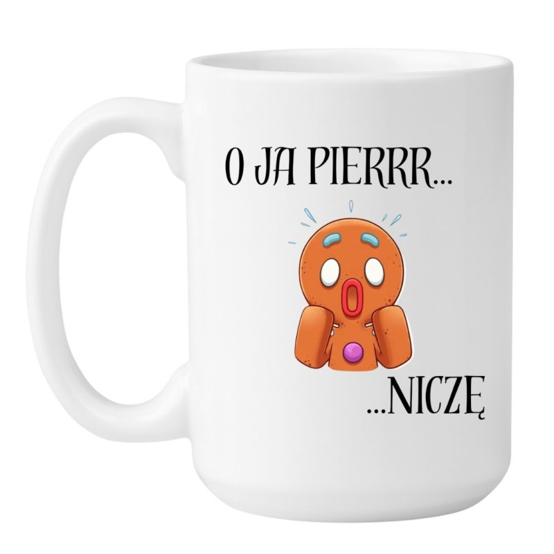 Kubek biały z piernikiem – świąteczny prezent dla znajomego