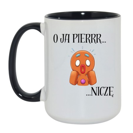 Kubek biały z piernikiem – świąteczny prezent z przymrużeniem oka