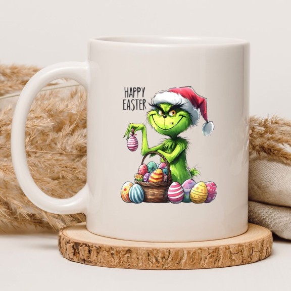 Kubek klasyczny biały 330 ml z zabawnym nadrukiem świątecznym – śmieszny kubek do kawy