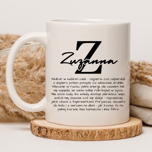 Kubek Zuzanna – personalizowany kubek z imieniem i opisem