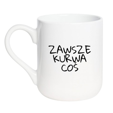 Kubek elegancki biały 330 ml z nadrukiem bez cenzury – śmieszny kubek bez cenzury