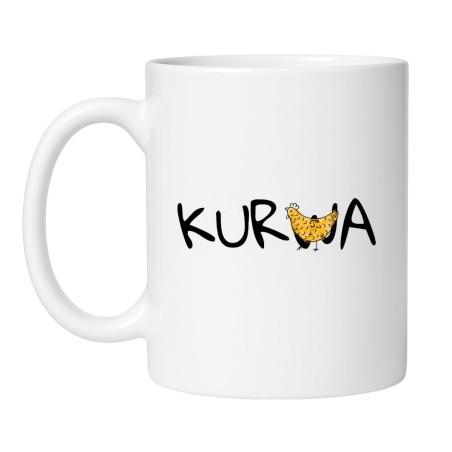 Śmieszny kubek biały 330 ml z humorystycznym motywem – śmieszny prezent dla znajomego.