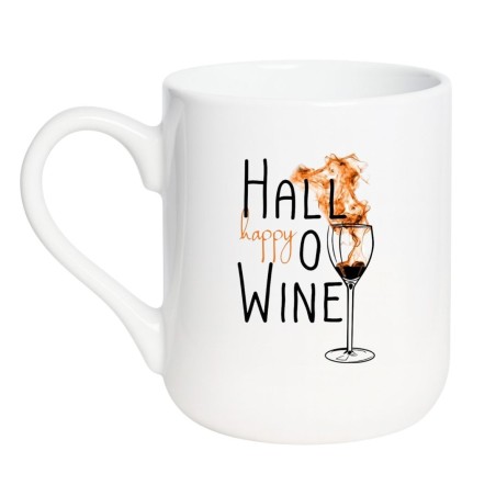 Kubek z winem i motywem Halloween – śmieszny prezent