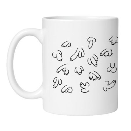 Kubek z rysunkami penisów – zabawny gadżet bez cenzury